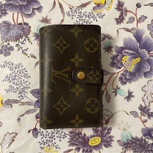 Louis Vuitton Brown and Gold Monogram Portefeuille Viennois Short Wallet